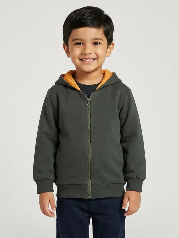 Jaqueta Dupla Face Infantil Para Menino - LARANJA 8