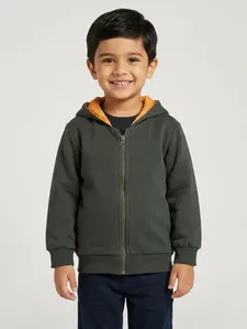 Jaqueta Dupla Face Infantil Para Menino - LARANJA 8