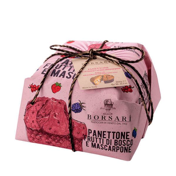Panettone com Creme de Mascarpone e Frutas Vermelhas Borsari – 1kg