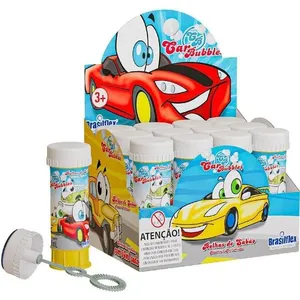 Bolha de Sabão Car 60ML Kit com 12 Unidades Embalagem Plástica Resistente Brasilflex Kit Bolha de Sabão Car 60ML com 12 Unidades Embalagem Resistente Brasilflex