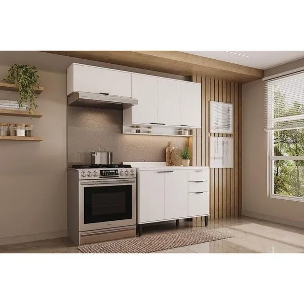 Kit Cozinha Carraro 3 Peças Alpha C3P32 Branco