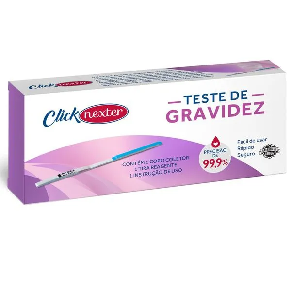 Teste Gravidez Click Nexter hCG Urina 1 Teste