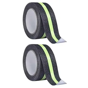 Kit 2 Fitas Adesivas Antiderrapantes SU-NOSA1 Refletivas Fluorescentes 5M para Degraus Preto AB Mídia Kit 2 Fitas Antiderrapantes SU-NOSA1 Refletivas 5M Degraus Preto AB Mídia