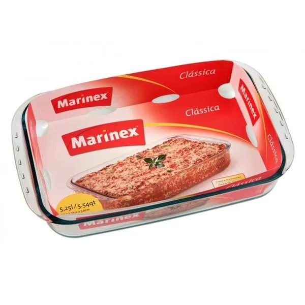 Assadeira Retangular Funda 5 L Lasanheira - Dislar