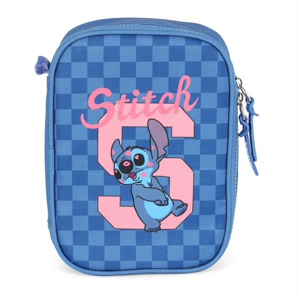 Estojo Box 100 Pens STITCH DISNEY Azul Luxcel ET50054SC