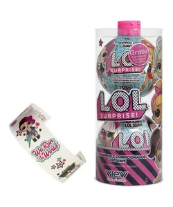 Kit Infantil LOL Surprise Shampoo 250ml + Condicionador 230ml + Batom - 1 Unidade Único