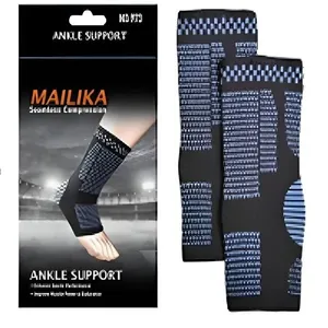 Kit Tornozeleira de Compressão Ortopédica Yeet 360o para Suporte e Alívio de Dores com Malha Kit Tornozeleira de Compressão Ortopédica Yeet 360º para Suporte com Malha Infinita 1 Par Preto