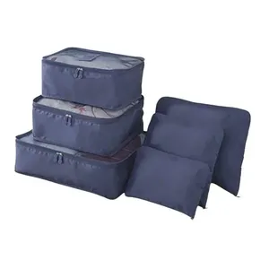 Kit Organizador De Viagem Polo King 6 Peças Azul PK02 (MP)
