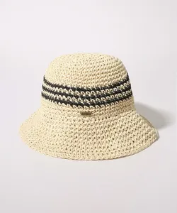 Chapéu de Praia Feminino Dobrável Bege Único