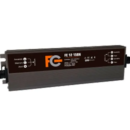 Fonte FC Fontes Blindada 12V 15A 180W Ip67 (MP)