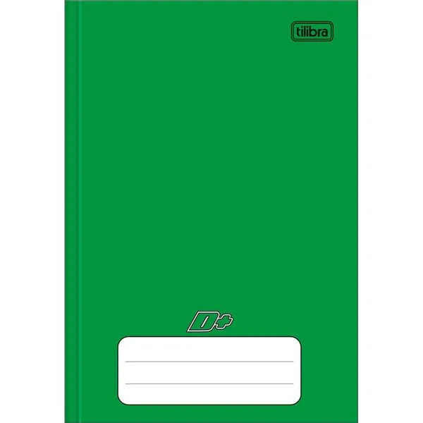 Caderno Brochura 1/4 Capa Dura D+ Verde 96 Folhas 116718 - Tilibra