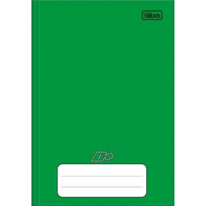 Caderno Brochura 1/4 Capa Dura D+ Verde 96 Folhas 116718 - Tilibra