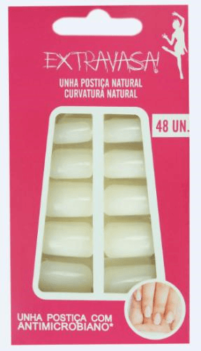 Unha Postiça NB Natural Curvatura c/48 Unidades - NB