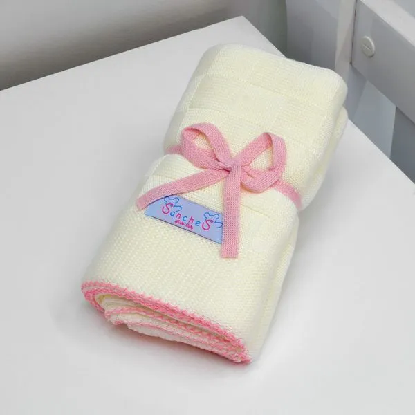 Manta - 1035 Branco/Rosa