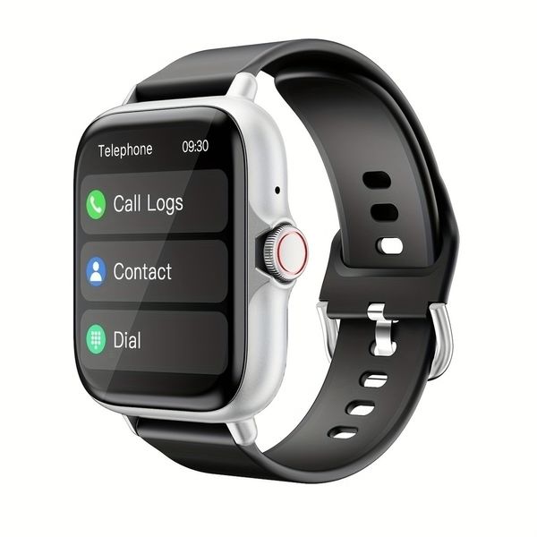 Relógio Inteligente DESERTCAT Pulseira de Silicone À Prova D'Água Prata