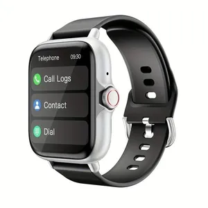 Relógio Inteligente DESERTCAT Pulseira de Silicone À Prova D'Água Prata