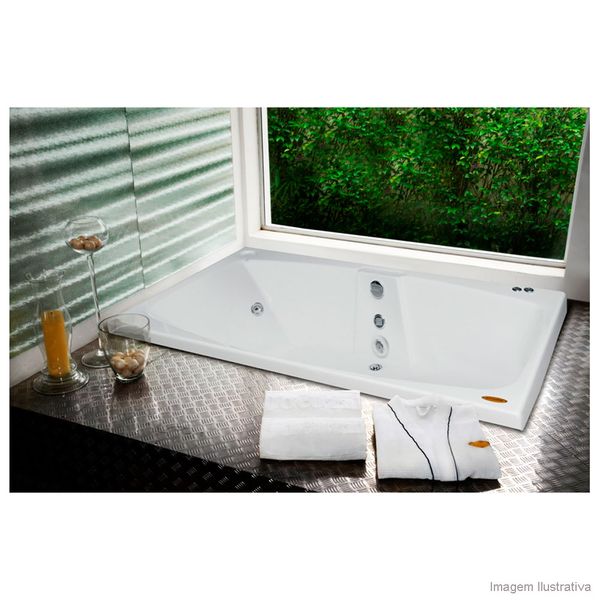 Banheira com hidromassagem Mysia G2 183x110cm 7 jatos branca Jacuzzi
