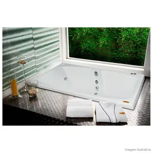 Banheira com hidromassagem Mysia G2 183x110cm 7 jatos branca Jacuzzi