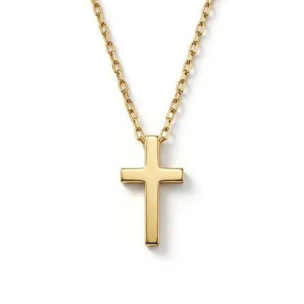 Colar Cristian de Aço Dourado Dourado Único