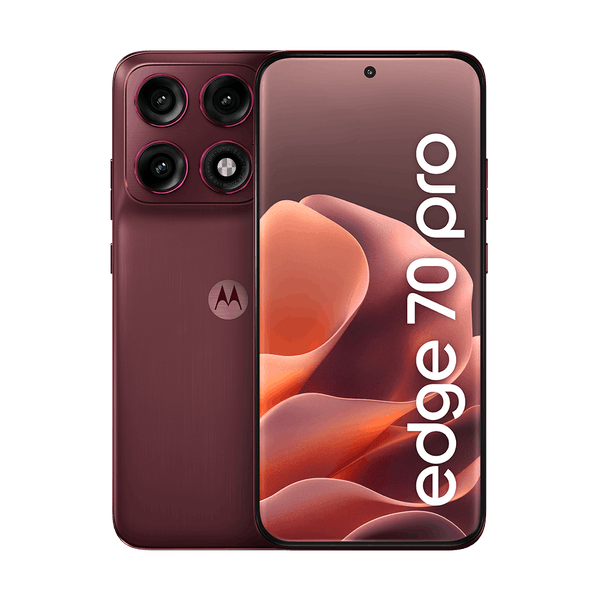 Smartphone Motorola Edge 70 Pro 5G 256GB 24GB (12GB RAM+12GB Ram Boost), 4 câmeras de 50MP, Tela 1.5K extreme AMOLED 144Hz, Bateria 6500 mAh, IP68/IP69 - Vinho