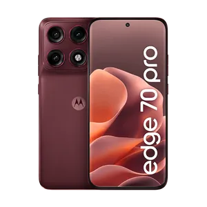Smartphone Motorola Edge 70 Pro 5G 256GB 24GB (12GB RAM+12GB Ram Boost), 4 câmeras de 50MP, Tela 1.5K extreme AMOLED 144Hz, Bateria 6500 mAh, IP68/IP69 - Vinho