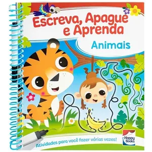 Livro - Escreva, Apague e Aprenda - Animais