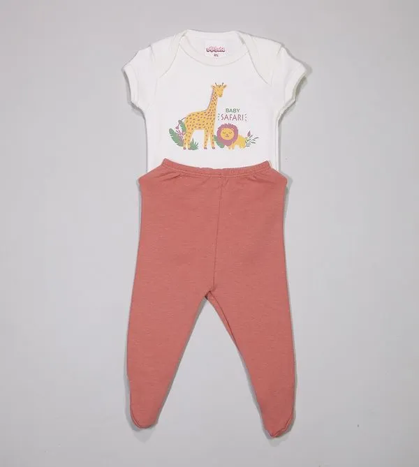 Conjunto Body Zoo - 6011260 De 0 a 12 meses Laranja - P