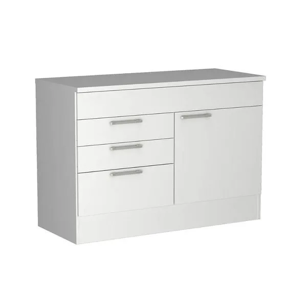 Balcão Multiuso com 2 Gavetas e 2 Portas Nova Mobile Branco