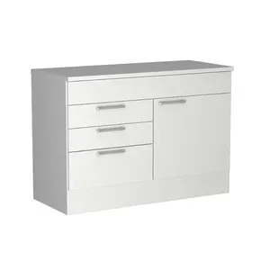 Balcão Multiuso com 2 Gavetas e 2 Portas Nova Mobile Branco