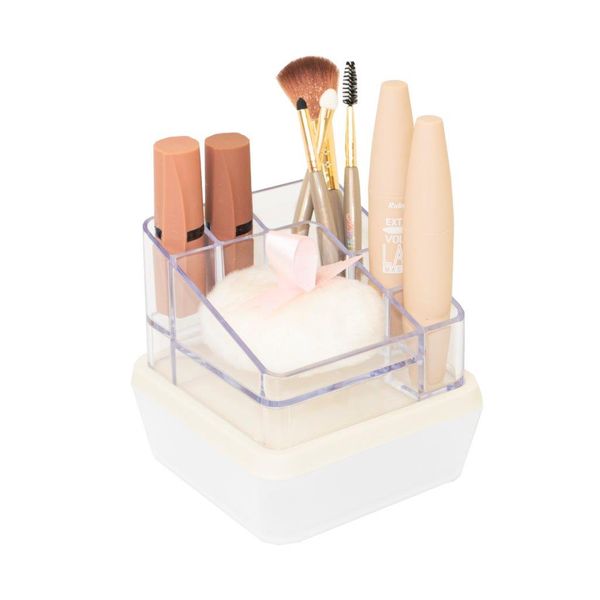 Organizador de maquiangem compacto cristal nude PROTÊA