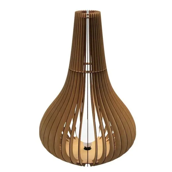 Luminária De Chão Beladona Mdf Luminária MDF Cru