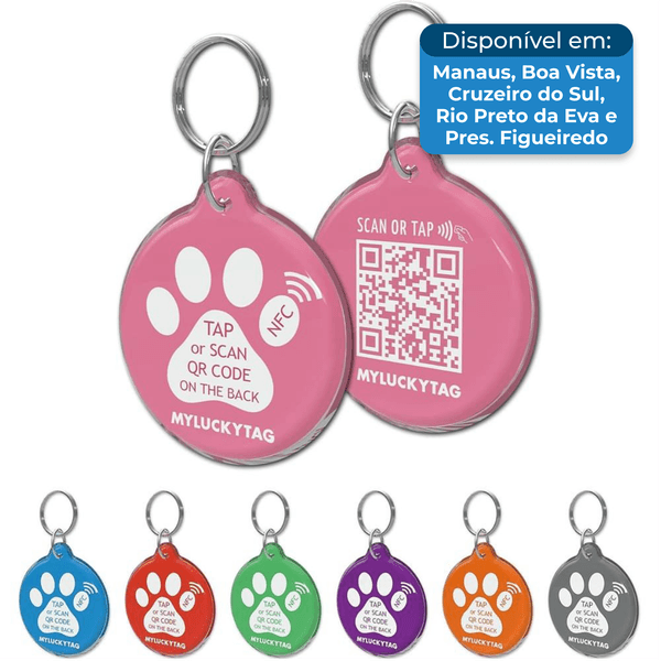 Etiqueta de Identificação para Pet Myluckytag Com Qrcode E Nfc A-BI