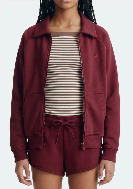 Shorts Teen Runner Com Bordado - Vinho M