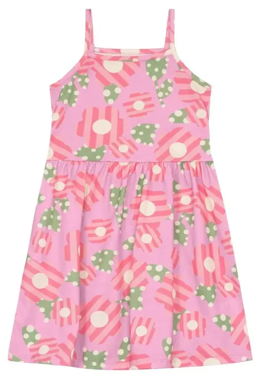 Vestido infantil menina em malha Brandili -8
