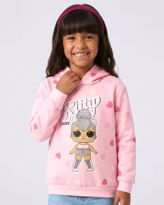 Blusão Moletom Infantil LOL Surprise Rosa 10