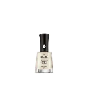 ESM RISQUE DIAMOND GEL BRANCO CAMAFEU 9.5ml - Cremoso com Leve Cintilância