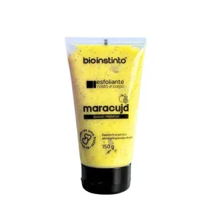 Kit 2 Esfoliante Corporal e Facial Maracujá com Colágeno Limpeza Profunda para Corpo e Rosto Bio Instinto Kit 2 Esfoliante Corporal e Facial Maracujá com Colágeno para Corpo e Rosto Bio Instinto