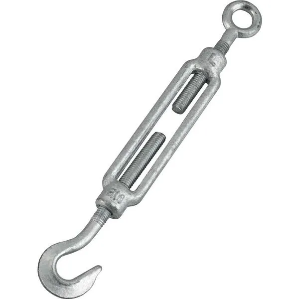 Esticador Olhal x Gancho Galvanizado para Cabo de Aço 5/16" 7,93mm Uso Industrial - VONDER PLUS