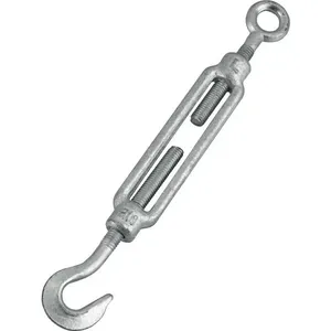 Esticador Olhal x Gancho Galvanizado para Cabo de Aço 5/16" 7,93mm Uso Industrial - VONDER PLUS