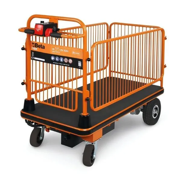 Carrinho Tipo Plataforma 400kg Bateria 24v Brutus C48m Beta