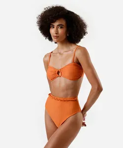 biquíni calcinha hot pant feminino laranja M