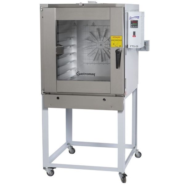 Forno Turbo á Gas 8 Assadeiras Ftg8 Epóxi Gastromaq 220V