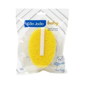 Esponja de Banho Infantil Oval São João Care ESPONJA DE BANHO INFANTIL OVAL SAO JOAO