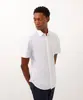 camisa slim fit manga curta branco GG