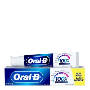 Pasta de Dente Oral-B 100% de Sua Boca Cuidada 175g