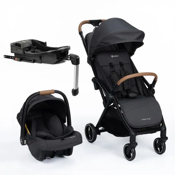 Carrinho de Bebê Safety 1ST Com Trio Spark Plus Isofix Grey Único