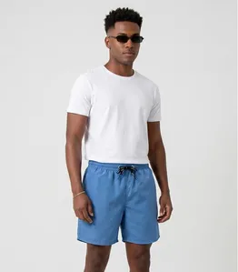 Bermuda Masculina Em Tactel Com Bolsos Filt Surf Azul G