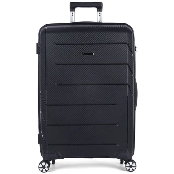 Mala de Viagem Luxcel Média Polo King Preto MF10470PK-M
