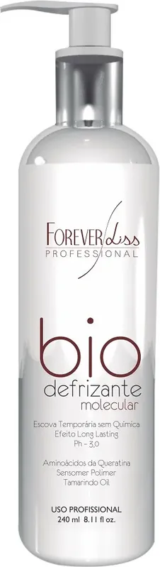 Forever Liss Bio Defrizante Molecular Escova Temporária 240ml