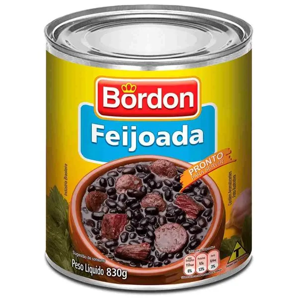 Feijoada Bordon Lata 830g